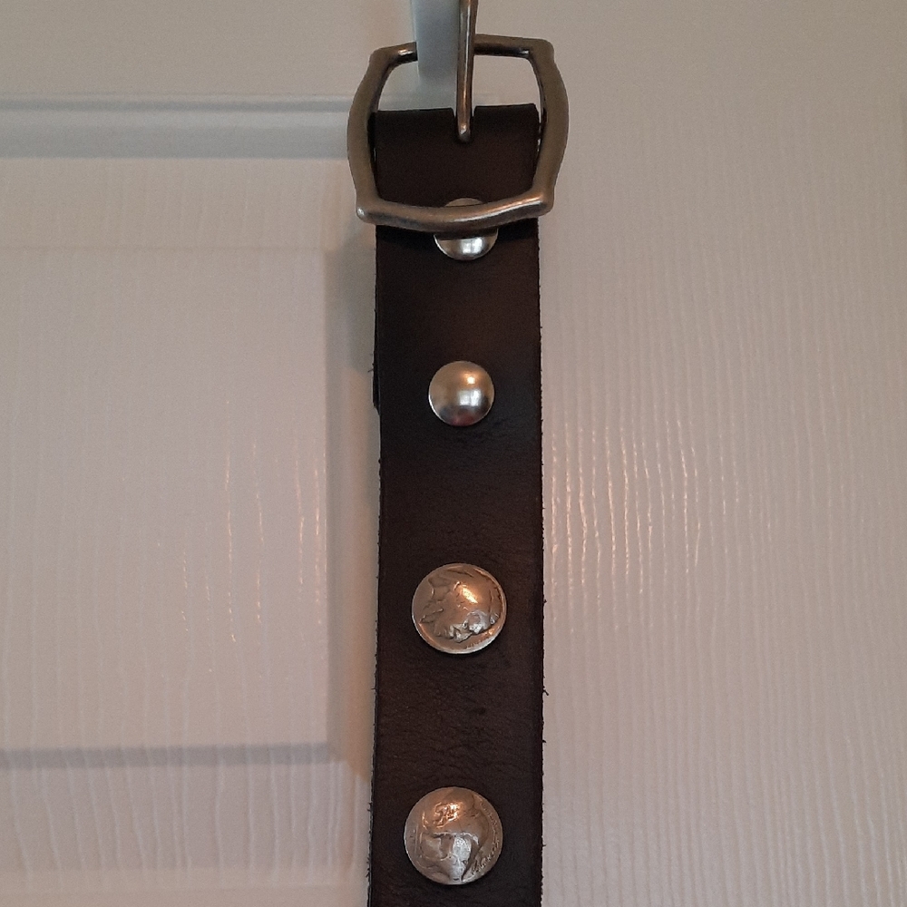 Buffalo Nickel Leather Belt